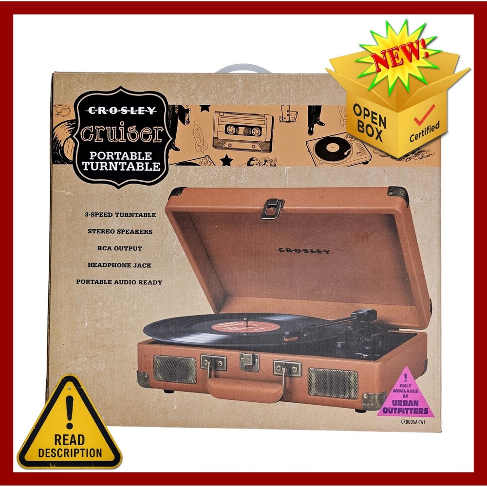Crosley Cruiser Portable Turntable 3 Speed Urban Outfitters Exclusive‎ Vinyl LP